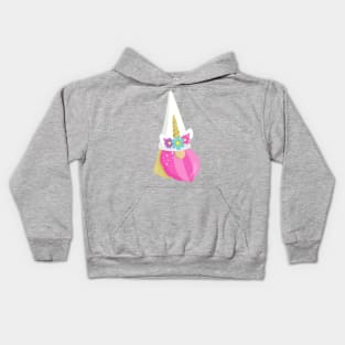 Unicorn Gnome, Cute Gnome, Garden Gnome, Hat Kids Hoodie